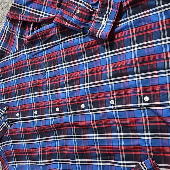 H3🔹️Chaps Red and Blue Plaid Button Down Shirt - Picture 1 of 3
